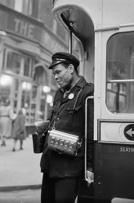 Framed Print : Bus Conductor In Birmingham Framed Print : Bus Conductor In Birmingham