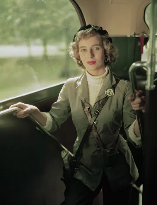 Framed Print : Bus Conductress Framed Print : Bus Conductress