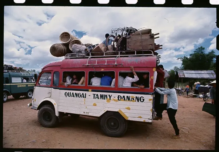 Framed Print : Bus Crowded Full of Refugees Framed Print : Bus Crowded Full of Refugees