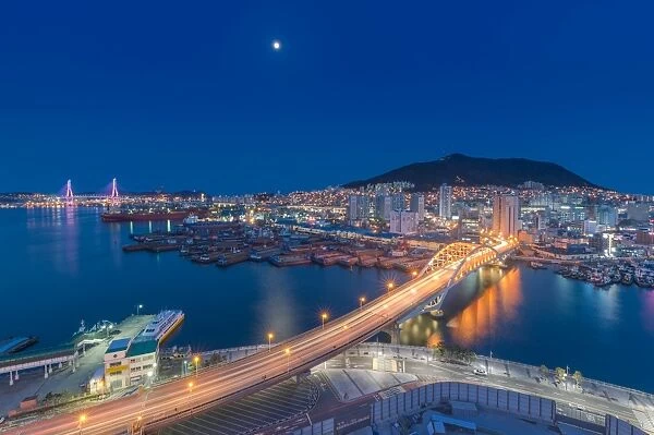 Busan city at night