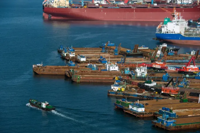 Framed Print : Busan industrial ships Framed Print : Busan industrial ships