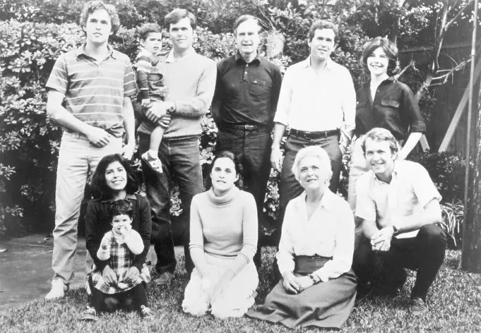 Framed Print : Bush Family Portrait Framed Print : Bush Family Portrait