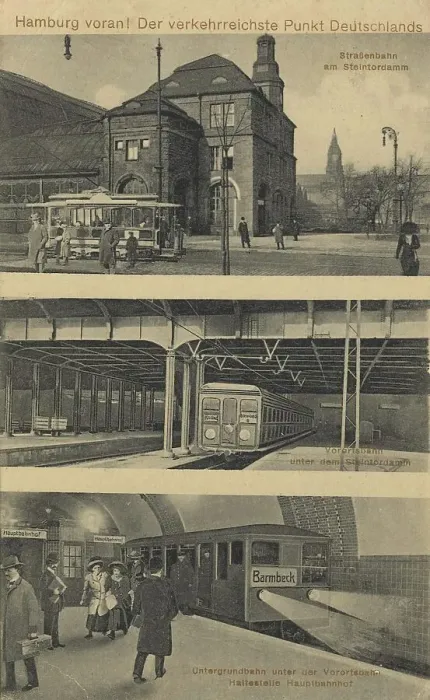 Framed Print : The busiest point, Steintordamm, Hamburg, Germany, postcard with text, view around ca 1910, Historic, digital reproduction of a historic postcard, public domain, from that time, exact date unknown Framed Print : The busiest point, Steintordamm, Hamburg, Germany, postcard with text, view around ca 1910, Historic, digital reproduction of a historic postcard, public domain, from that time, exact date unknown