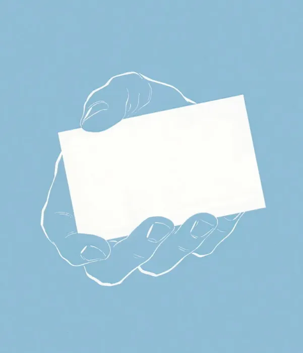 Framed Print : Business card