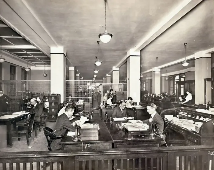 Framed Print : Business Office During Wwi Framed Print : Business Office During Wwi