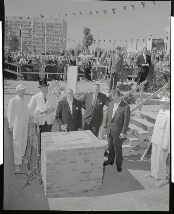Framed Print : Businessman and German Officials at Cornerstone Laying Ceremony of Berlin Academy of Arts Framed Print : Businessman and German Officials at Cornerstone Laying Ceremony of Berlin Academy of Arts