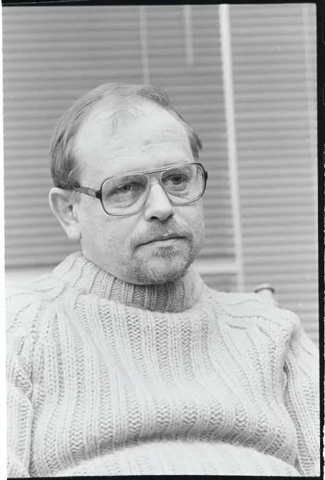 Framed Print : Businessman Richard Brenneke Speaking to Press on Iran Contra Dealings Framed Print : Businessman Richard Brenneke Speaking to Press on Iran Contra Dealings