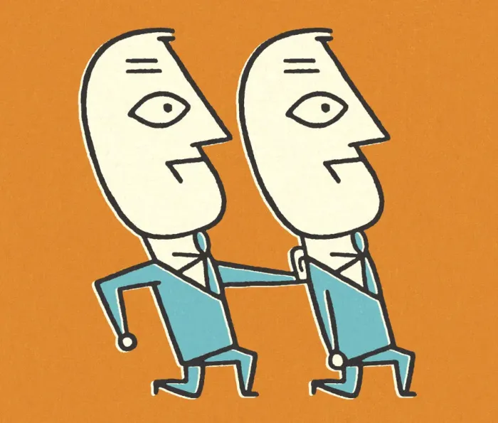 Framed Print : Two Businessmen in a Hurry Framed Print : Two Businessmen in a Hurry