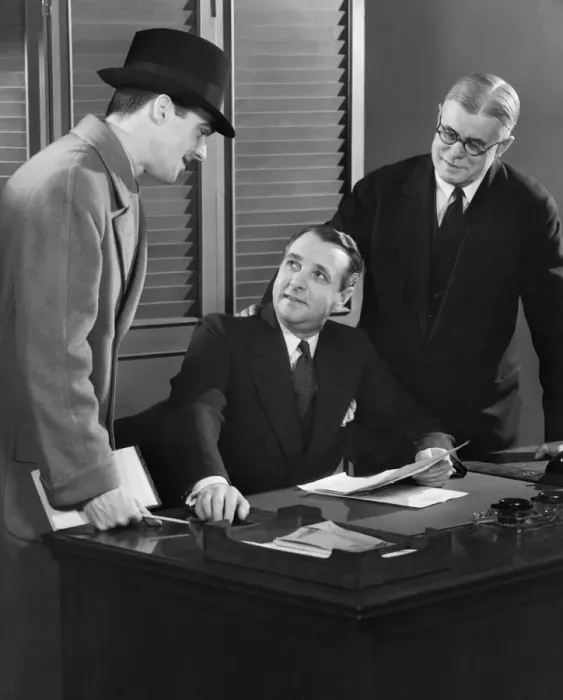 Framed Print : Businessmen in office Framed Print : Businessmen in office