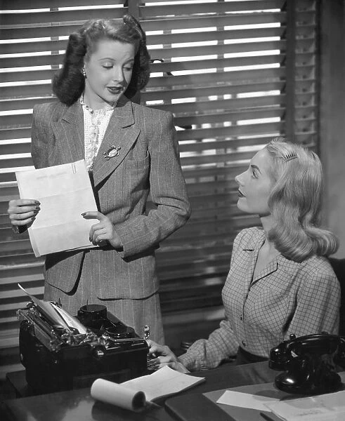 Businesswoman and her secretary