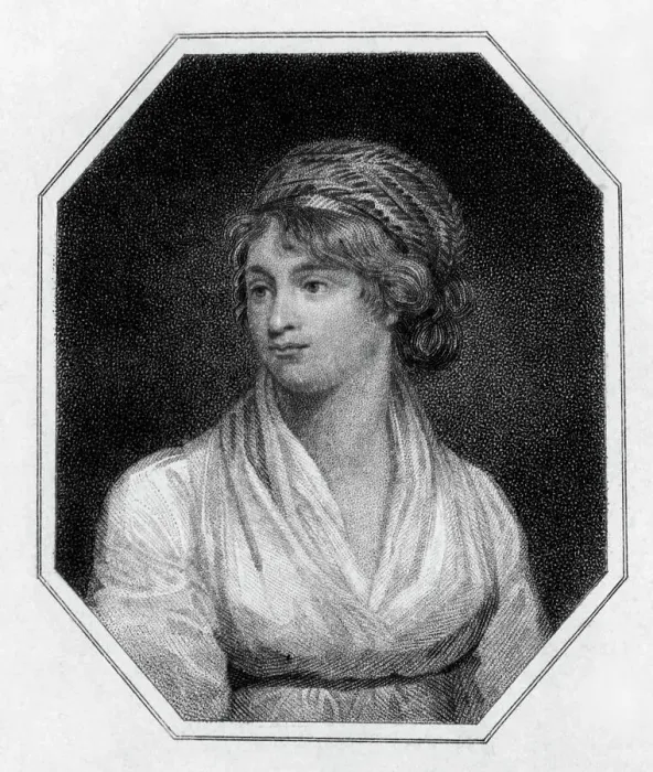 Framed Print : Bust Portrait of Mary Wollstonecraft Godwin Framed Print : Bust Portrait of Mary Wollstonecraft Godwin