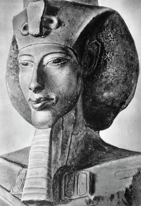 Framed Print : Bust Sculpture of Ikhnaton, also Known as Amenhotep IV Framed Print : Bust Sculpture of Ikhnaton, also Known as Amenhotep IV