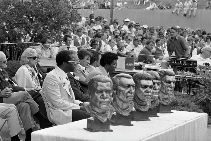 Framed Print : Busts of the Football Hall of Fame Inductees Framed Print : Busts of the Football Hall of Fame Inductees