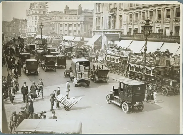 Framed Print : Busy London Street Framed Print : Busy London Street