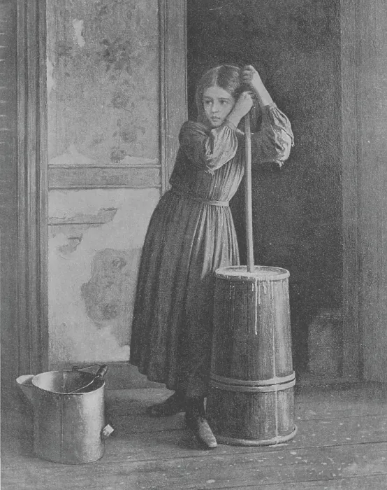 Framed Print : Butter Churner