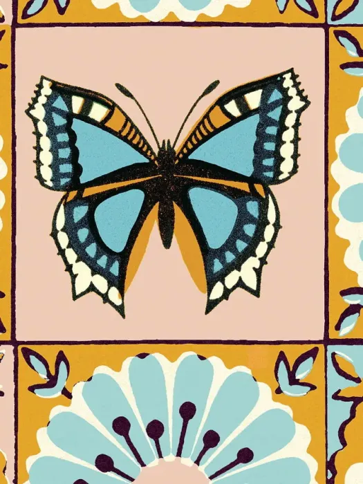 Framed Print : Butterfly pattern