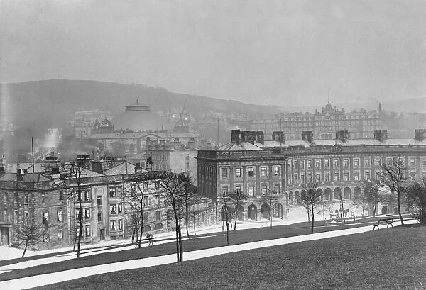 Buxton. General view of Buxton, Derbyshire in 1909