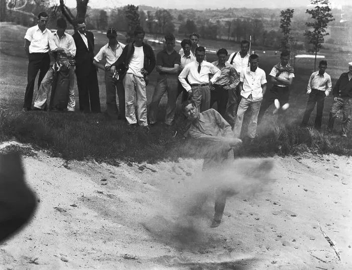 Framed Print : Byron Nelson Blasting out of Sand Trap Framed Print : Byron Nelson Blasting out of Sand Trap