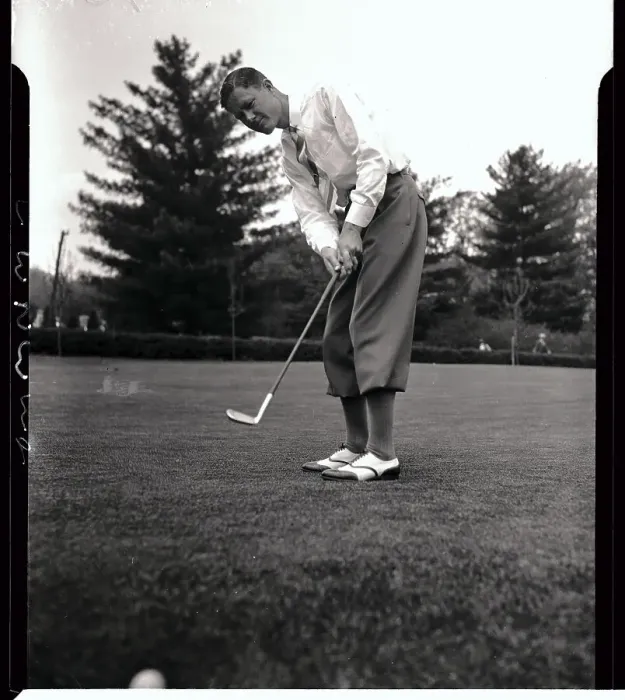 Framed Print : Byron Nelson Putting Golf Ball Framed Print : Byron Nelson Putting Golf Ball