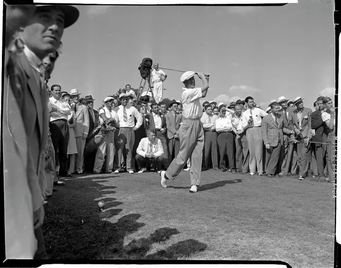 Framed Print : Byron Nelson Teeing Off Framed Print : Byron Nelson Teeing Off