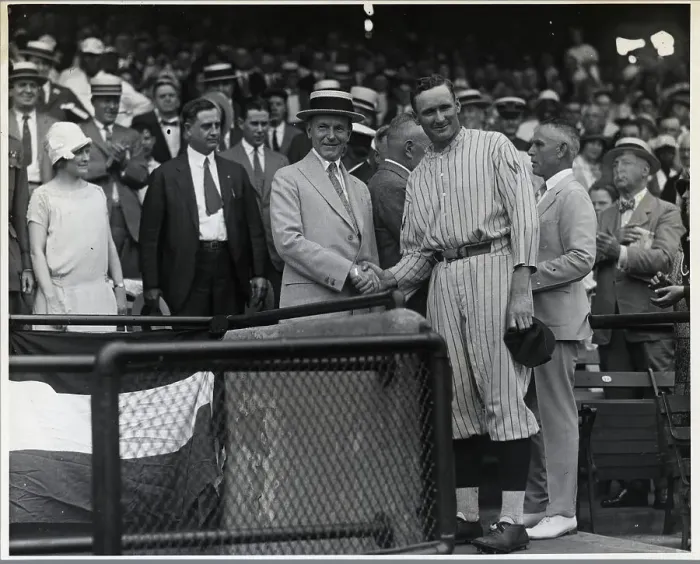 Framed Print : C. Coolidge Shaking W. Johnson'S Hand Framed Print : C. Coolidge Shaking W. Johnson'S Hand