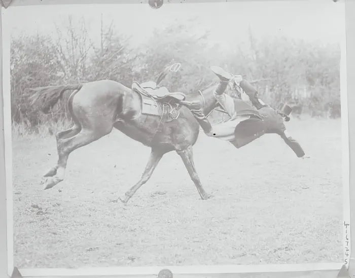 Framed Print : C. F. Collins Falling from His Horse