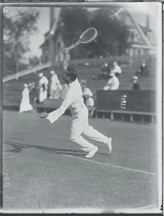 Framed Print : C. Mayes During Tennis Game Framed Print : C. Mayes During Tennis Game