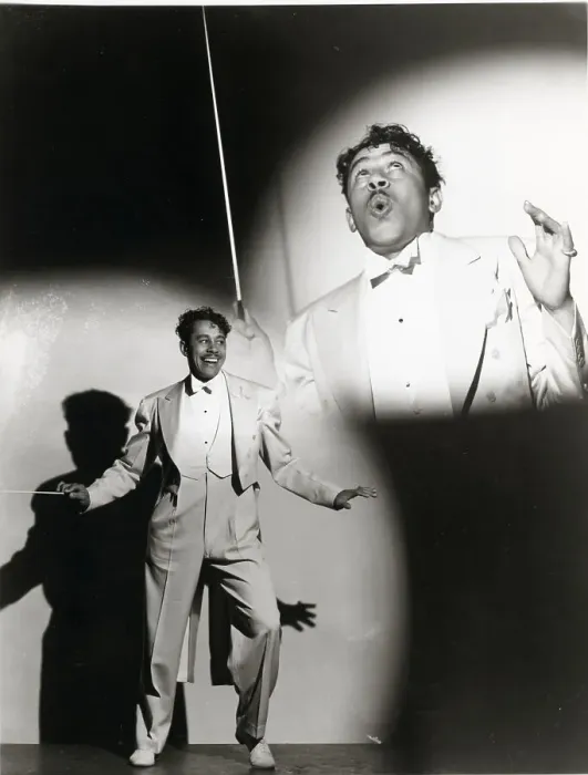 Framed Print : Cab Calloway In Double Exposure Photo Framed Print : Cab Calloway In Double Exposure Photo