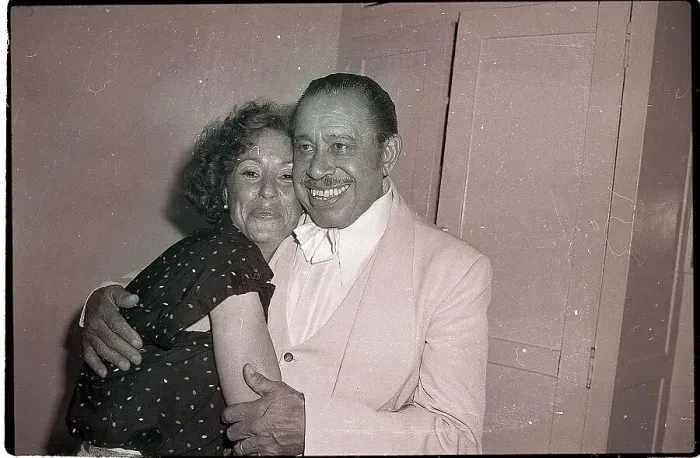Framed Print : Cab Calloway Hugging Daughter Chris Calloway Framed Print : Cab Calloway Hugging Daughter Chris Calloway