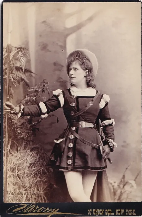 Framed Print : Cabinet card portrait of Ada Cavendish in Shakespeare's As You Like It, ca 1880 Framed Print : Cabinet card portrait of Ada Cavendish in Shakespeare's As You Like It, ca 1880