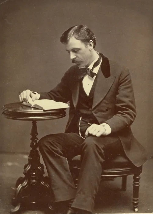 Framed Print : Cabinet Card Portrait of Scholarly Man, Chicago, circa 1880s Framed Print : Cabinet Card Portrait of Scholarly Man, Chicago, circa 1880s