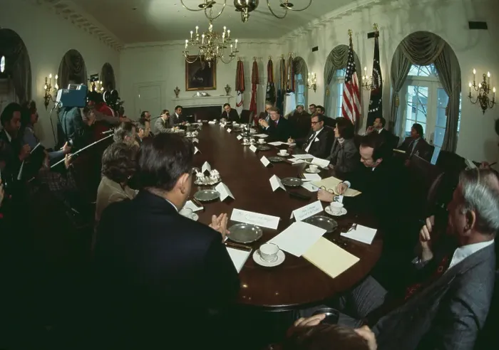 Framed Print : Cabinet Meeting Framed Print : Cabinet Meeting