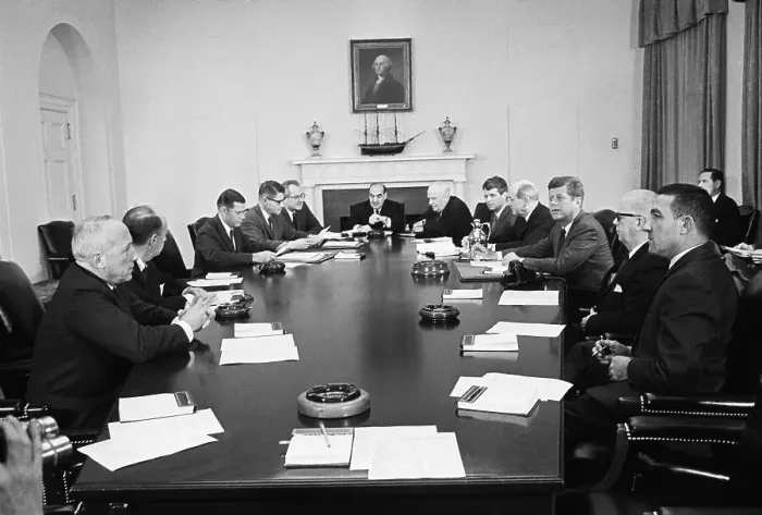 Framed Print : Cabinet Meeting of the Kennedy Administration Framed Print : Cabinet Meeting of the Kennedy Administration