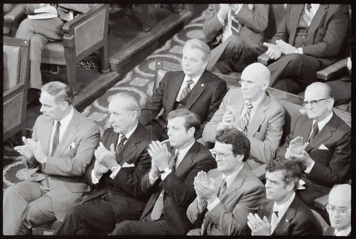 Framed Print : Cabinet Members Applauding Ronald Reagan Framed Print : Cabinet Members Applauding Ronald Reagan