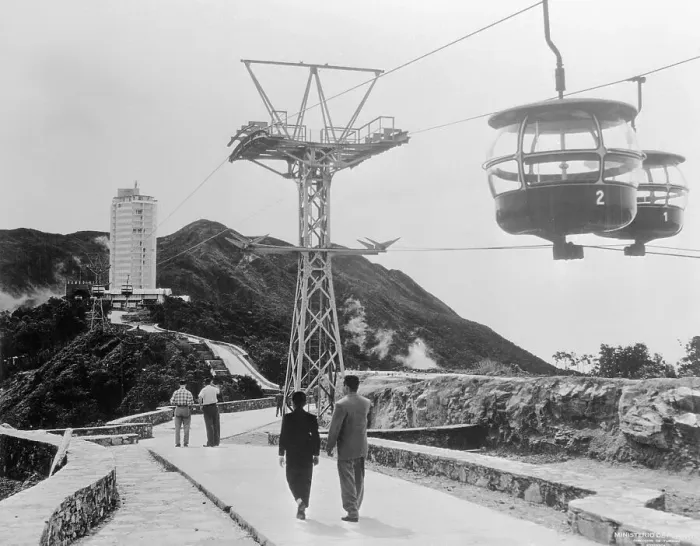 Framed Print : Cable Car over Hillside Lane Framed Print : Cable Car over Hillside Lane