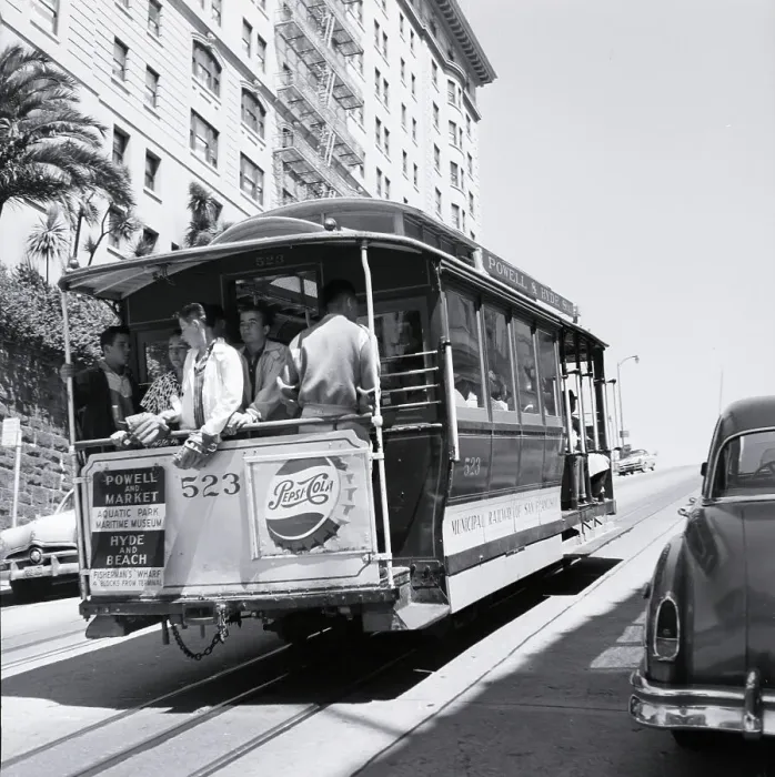 Framed Print : Cable Car in San Francisco