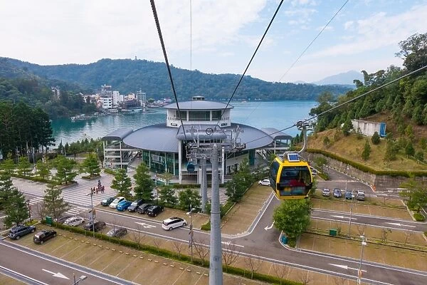 Cable car station in Sun Moon Lake National Park