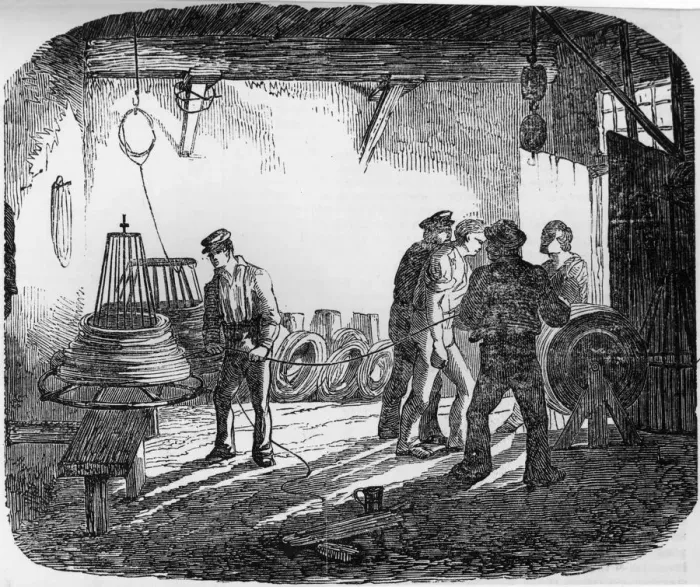 Framed Print : Cable Laying
