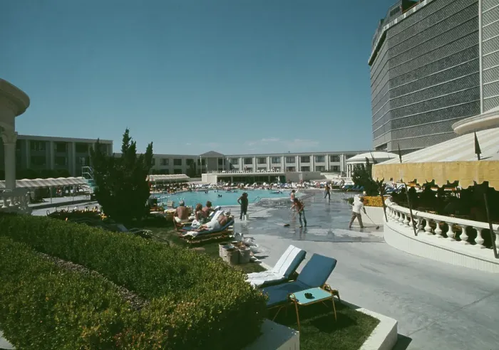 Framed Print : Caesar's Palace Pool Area Framed Print : Caesar's Palace Pool Area