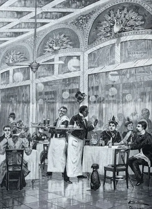 Framed Print : Cafe in Chicago, Temperenzler movement Framed Print : Cafe in Chicago, Temperenzler movement