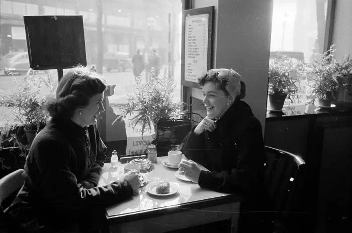 Framed Print : Cafe Meeting Framed Print : Cafe Meeting