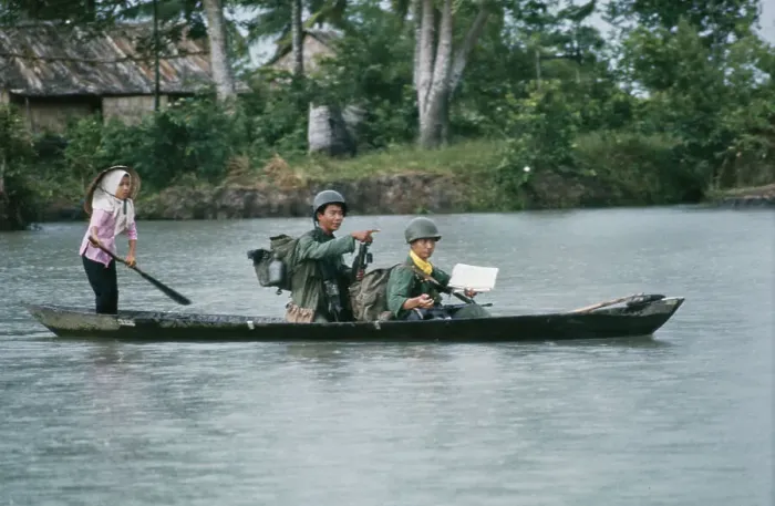 Framed Print : Cai Lay River Crossing, Vietnam War Framed Print : Cai Lay River Crossing, Vietnam War