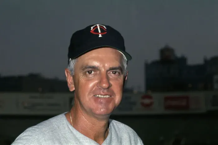 Framed Print : Cal Ermer. Minnesota Twins manager Cal Ermer (1923 - 2009) in New York, July 25th 1967 Framed Print : Cal Ermer. Minnesota Twins manager Cal Ermer (1923 - 2009) in New York, July 25th 1967