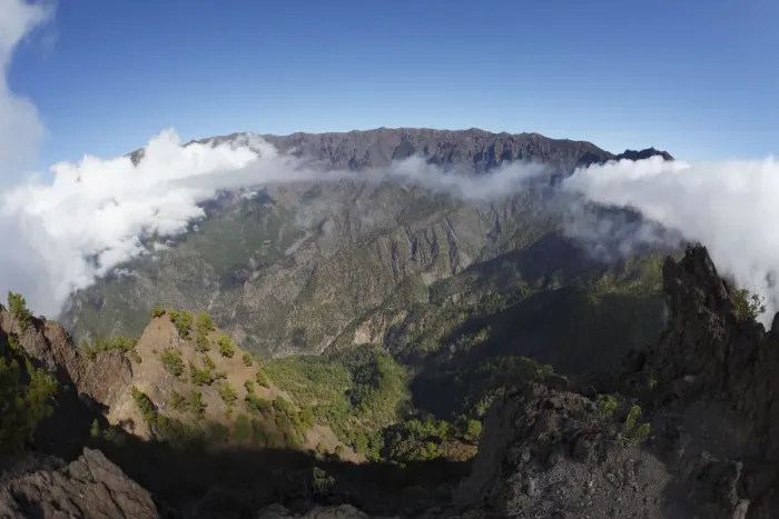 Framed Print : Caldera de Taburiente National Park, view from Pico Bejenado, La Palma, Canary Islands, Spain, Europe