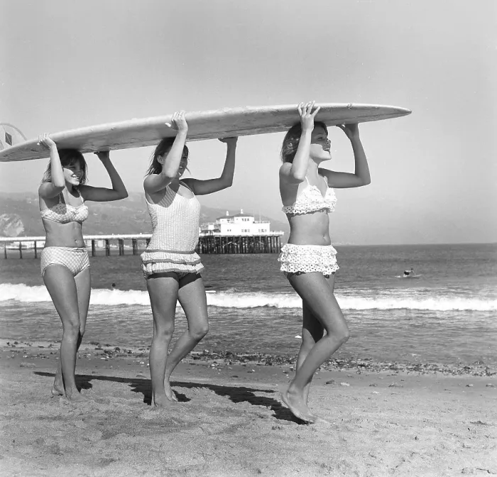 Framed Print : California Beach Girls Framed Print : California Beach Girls