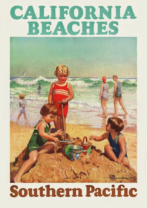 Framed Print : California beaches, Southern Pacific Framed Print : California beaches, Southern Pacific