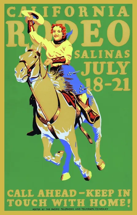 Framed Print : California Rodeo, Salinas, July 18-21