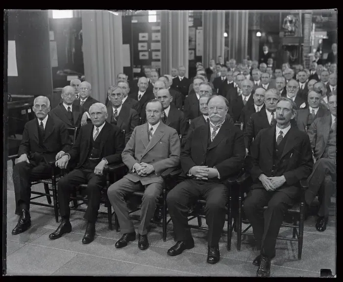 Framed Print : Calvin Coolidge Attending Smithsonian Institute Board Conference Framed Print : Calvin Coolidge Attending Smithsonian Institute Board Conference
