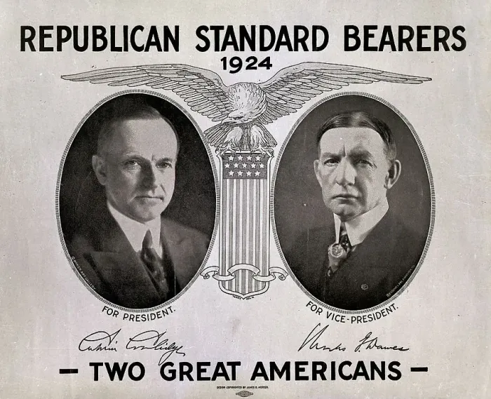 Framed Print : Calvin Coolidge and Charles Dawes Election Poster Framed Print : Calvin Coolidge and Charles Dawes Election Poster