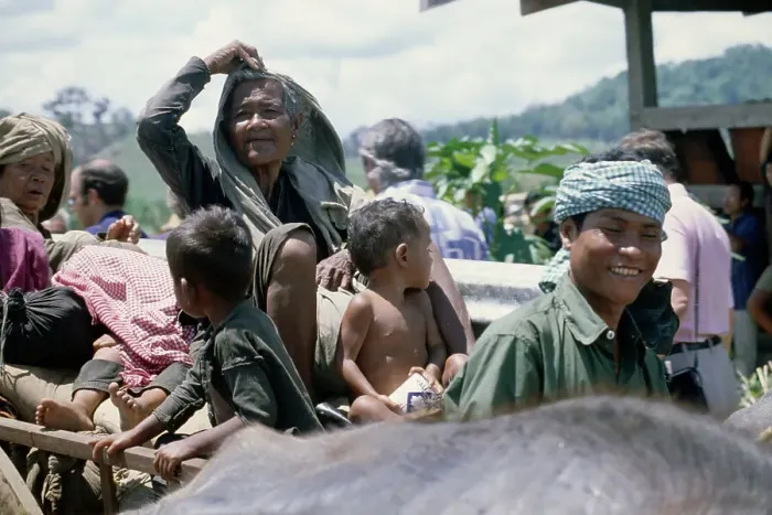 Framed Print : Cambodian Refugees, Thailand
